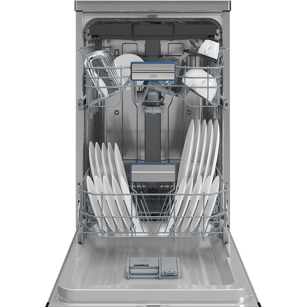 Masina de spalat vase independenta BEKO BDFS26050XQ, 10 seturi, 6 programe, 45 cm, Clasa B, inox