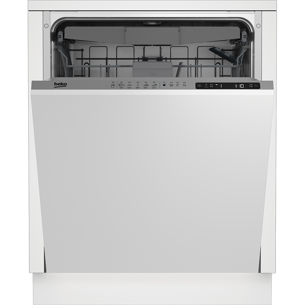 Masina de spalat vase incorporabila BEKO BDIN25323, 15 seturi, 5 programe, 60 cm, Clasa D, panou comanda gri