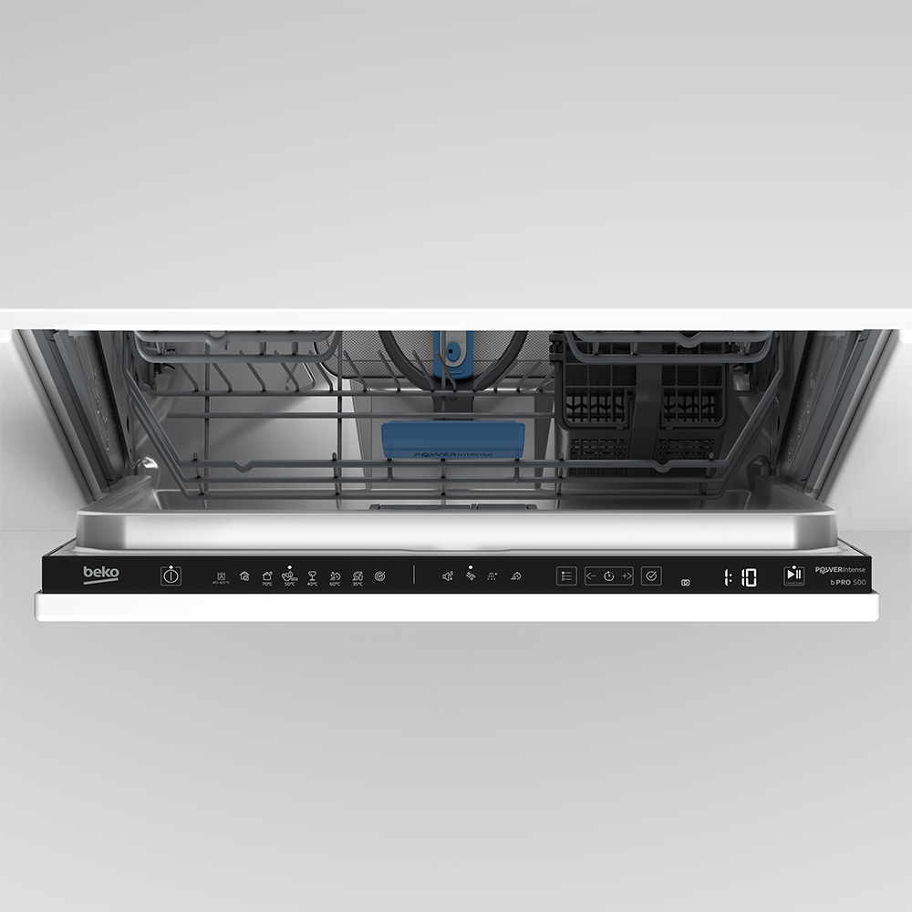 Masina de spalat vase incorporabila BEKO BDIN38440P, 14 seturi, 8 programe, 60 cm, Clasa C, panou comanda negru