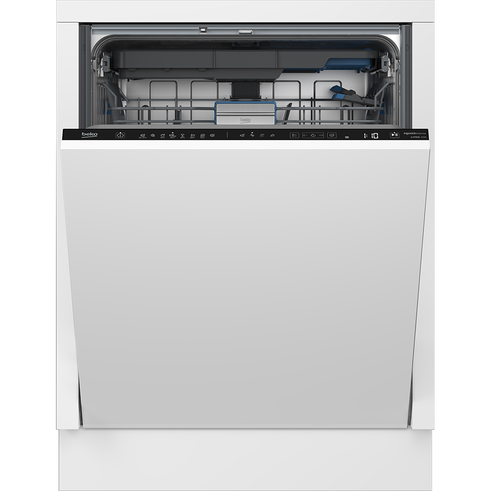 Masina de spalat vase incorporabila BEKO BDIN38551P, 15 seturi, 8 programe, 60 cm, Clasa B, panou comanda negru
