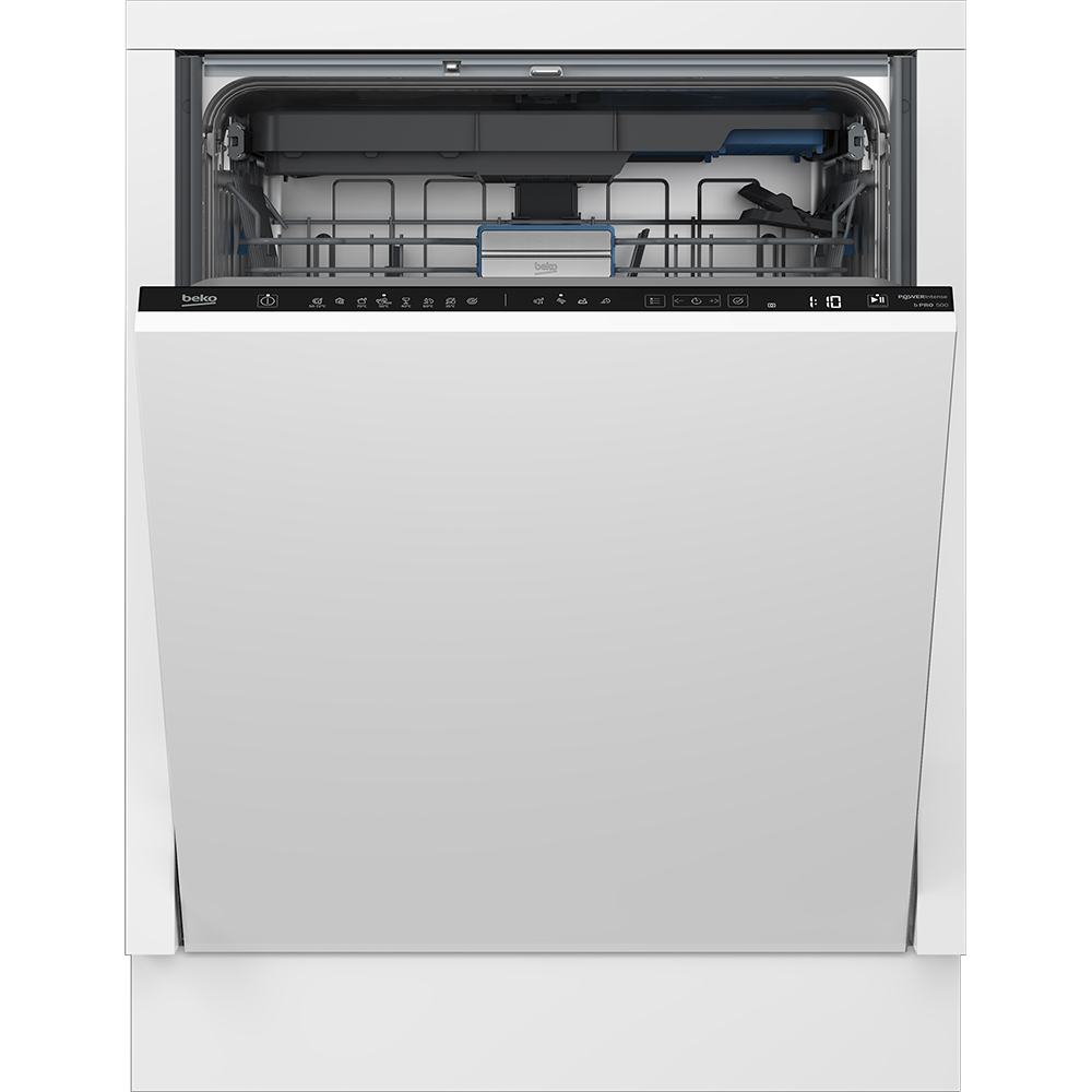 Masina de spalat vase incorporabila BEKO BDIN38561P, 15 seturi, 8 programe, 60 cm, Clasa A, panou comanda negru