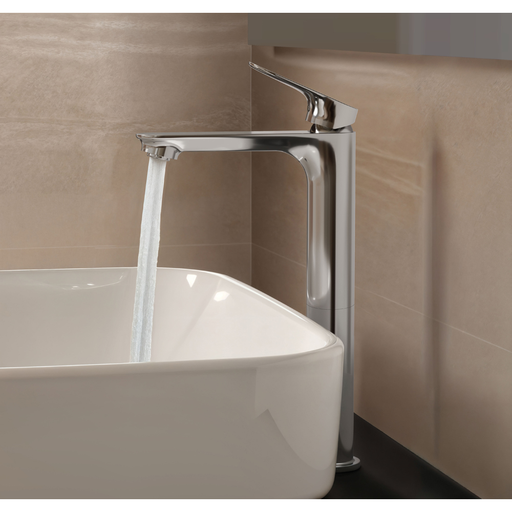 Baterie lavoar IDEAL STANDARD Ceralife O BE013AA, Pipa inalta, alama sanitara, crom