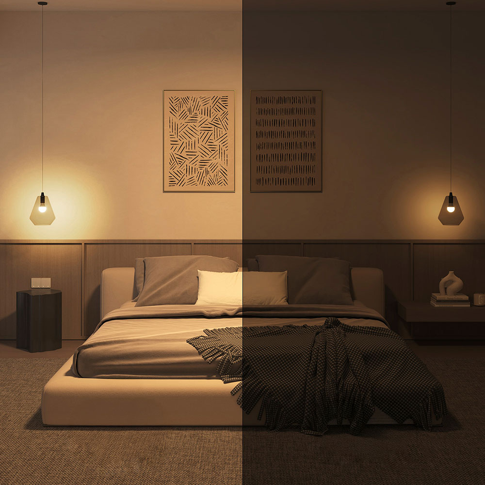 Kit 3 becuri LED Smart PHILIPS Hue Essential, E27, 8W, 806lm, Wi-Fi, lumina variabila + Consola