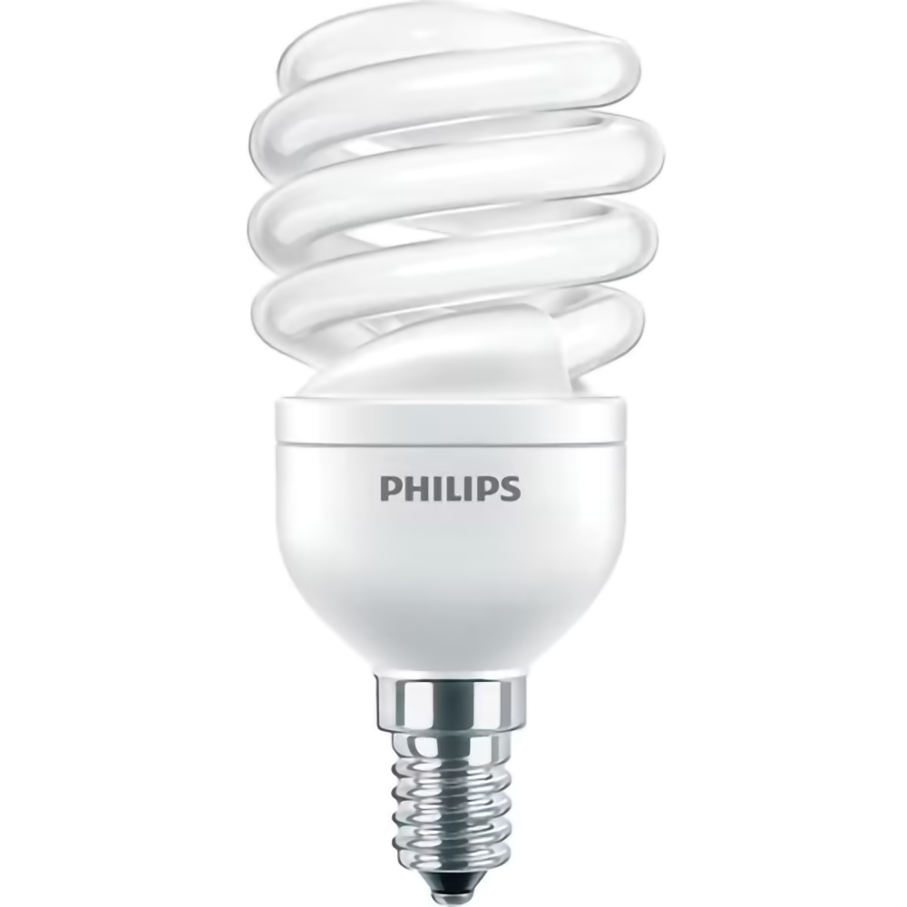 Bec PHILIPS EconomyTwister, E14, 12W, 741lm, lumina calda