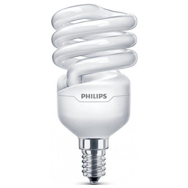 Bec economic Philips Twister, E14, 12W, 6500K