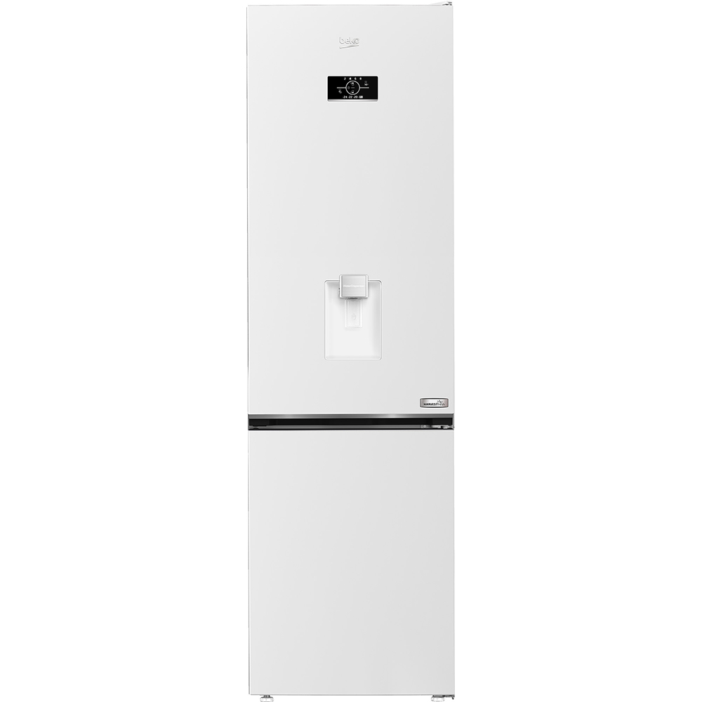 Combina frigorifica BEKO B3RCNA404HDW, No Frost, 355 l, H 203.5 cm, Clasa E, Dozator apa, alb