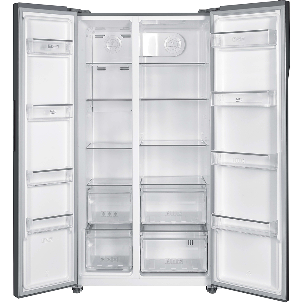 Side by Side BEKO GNO5323XPN, No Frost, 532 l, H 177 cm, Clasa D, inox