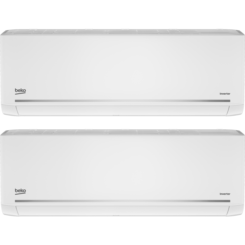Sistem aer conditionat pentru 2 incaperi BEKO BGMPO1419BTUX2, 9000/9000 BTU, A++/A+, Unitatea externa 14000 BTU, WI-Fi, alb