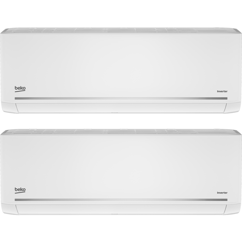 Sistem aer conditionat pentru 2 incaperi BEKO BGMPO18112BTUX2, 12000/1200 BTU, A++/A+, Unitatea externa 18000 BTU, WI-Fi, alb
