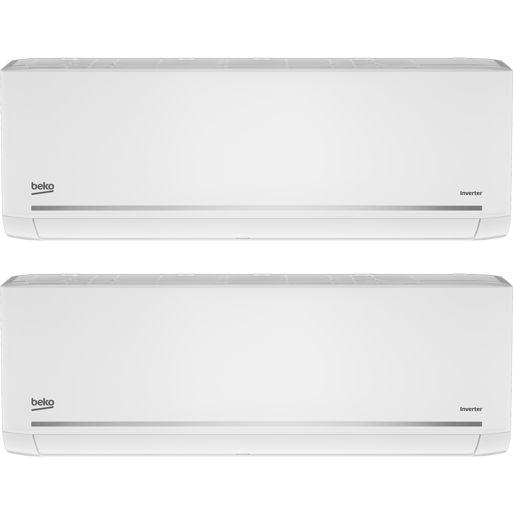 Sistem aer conditionat pentru 2 incaperi BEKO BGMPO1819BTU12BTU, 9000/1200 BTU, A++/A+, Unitatea externa 18000 BTU, WI-Fi, alb