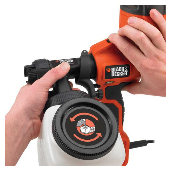 Pistol pentru vopsit BLACK & DECKER HVLP200, 400W, 1200ml