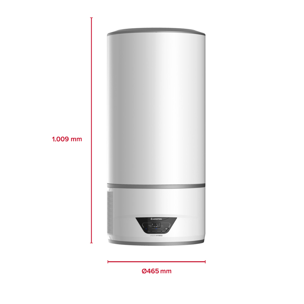 Boiler electric ARISTON Lydos Hybrid, Wi-Fi, 80L, 1200W, alb