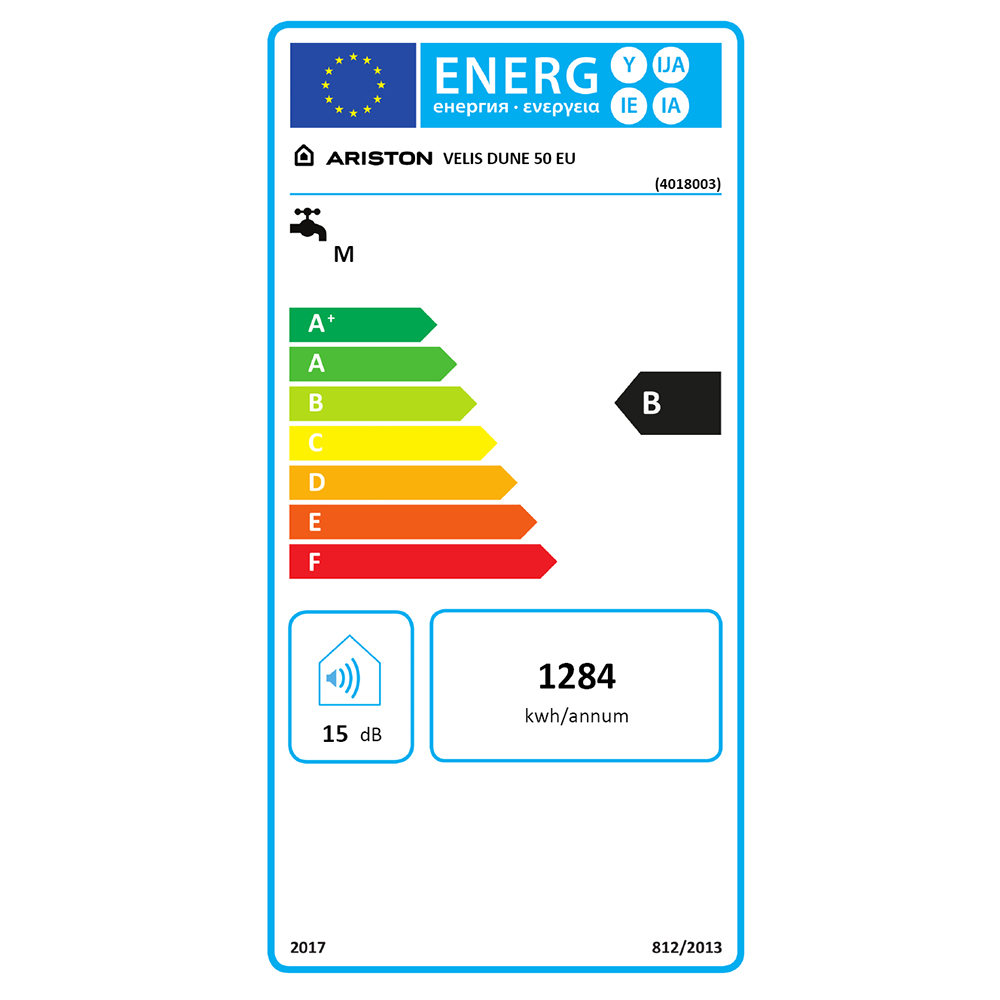 Boiler electric ARISTON Velis Dune, 50L, 1500W, alb