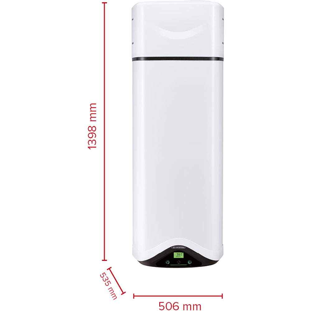 Boiler electric cu pompa de caldura ARISTON Nuos Evo A Plus, 110l, 1200W, alb