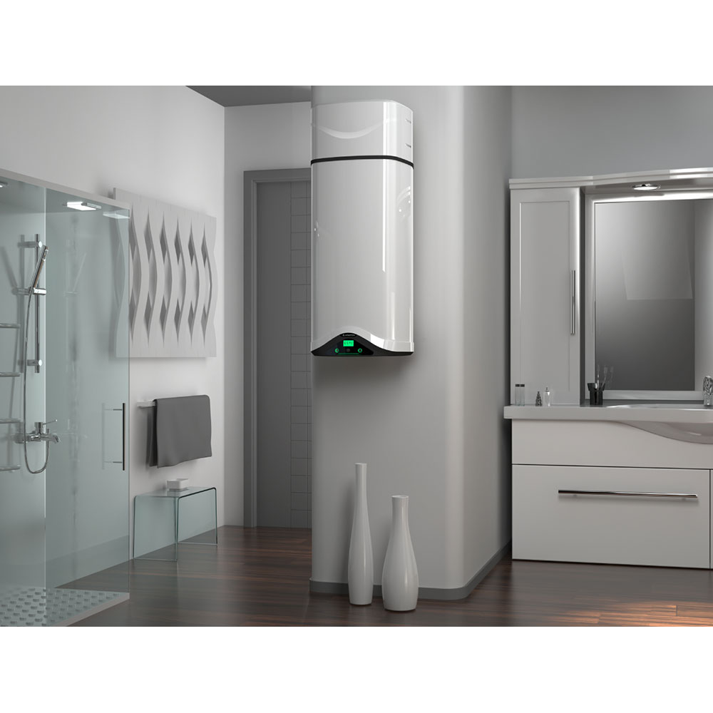 Boiler electric cu pompa de caldura ARISTON Nuos Evo A Plus, 80l, 1200W, alb