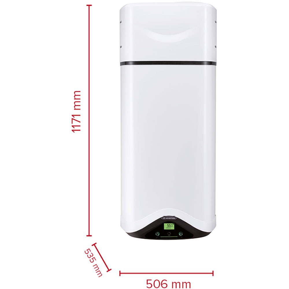 Boiler electric cu pompa de caldura ARISTON Nuos Evo A Plus, 80l, 1200W, alb