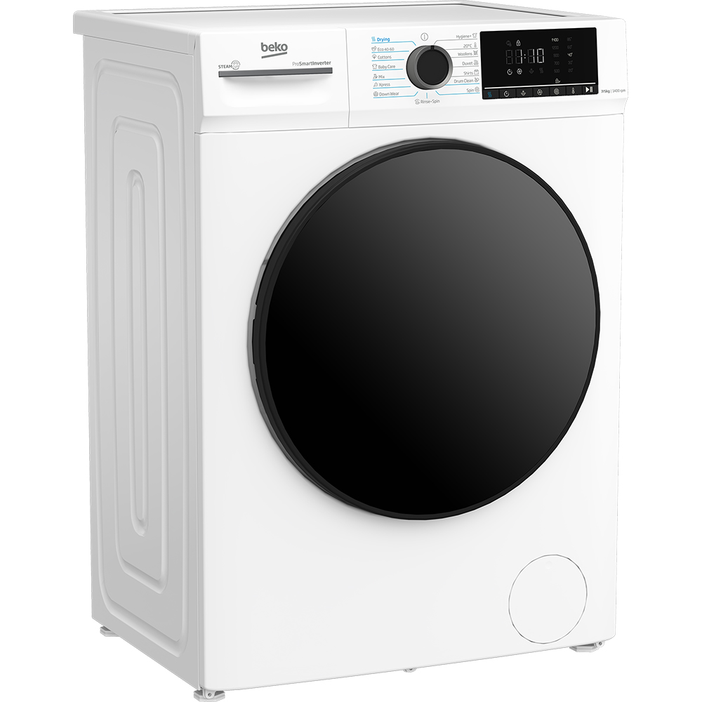 Masina de spalat rufe frontala cu uscator BEKO BMM5DFO5741W, SteamCure, 7/5 kg, 1400rpm, Clasa A/D, alb