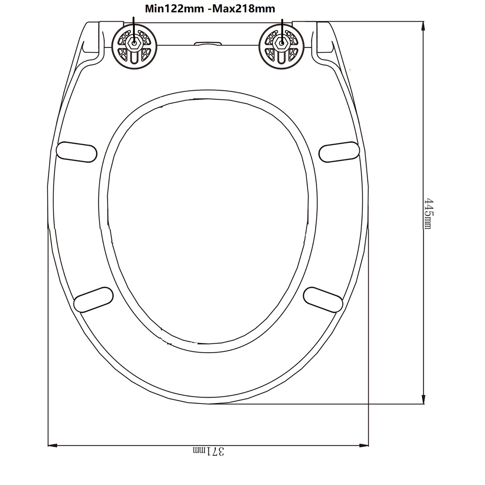 Capac WC COOKE & LEWIS Kouban BP0260NB, inchidere lenta, duroplast, gri