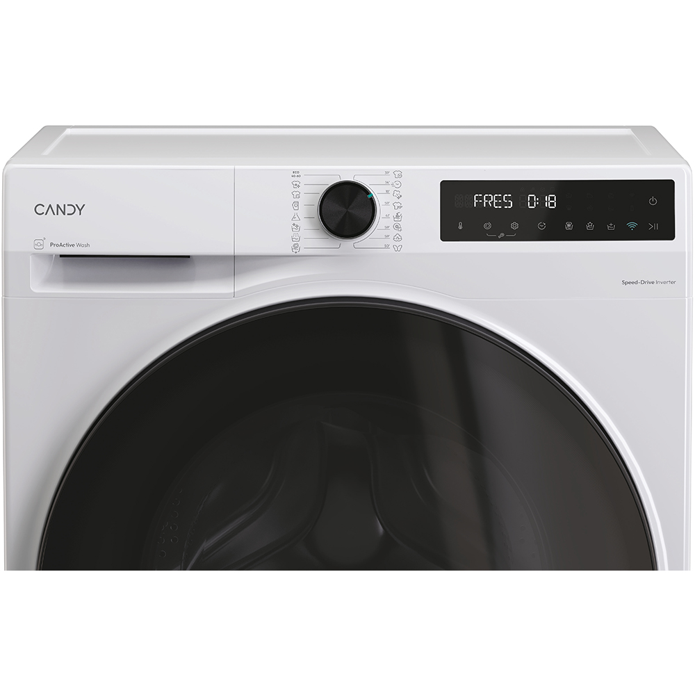Masina de spalat rufe frontala CANDY BP 413BL8-S, ProActive Wash, 13 kg, 1400rpm, Clasa A, Wi-Fi, alb