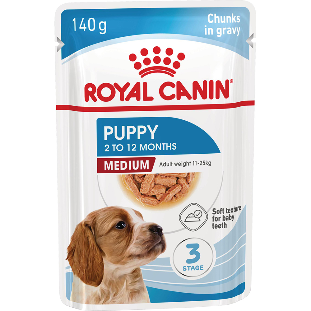 Hrana umeda pentru caini ROYAL CANIN SHN Medium Gravy, Junior, 140 g