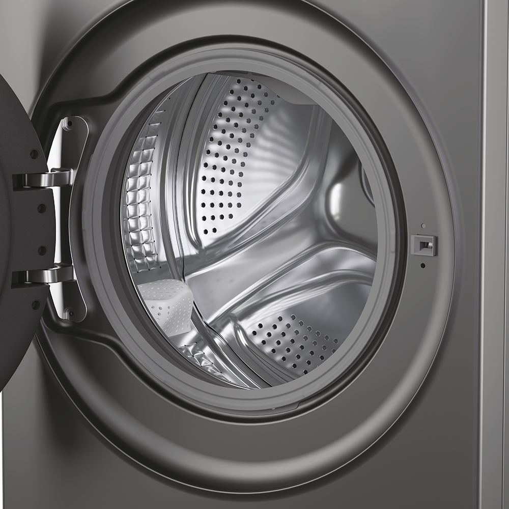 Masina de spalat rufe frontala slim CANDY BR 47SBL8G-S, ProActive Wash, 7 kg, 1400rpm, Clasa A, Wi-Fi, antracit