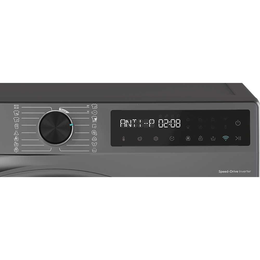 Masina de spalat rufe frontala slim CANDY BR 47SBL8G-S, ProActive Wash, 7 kg, 1400rpm, Clasa A, Wi-Fi, antracit