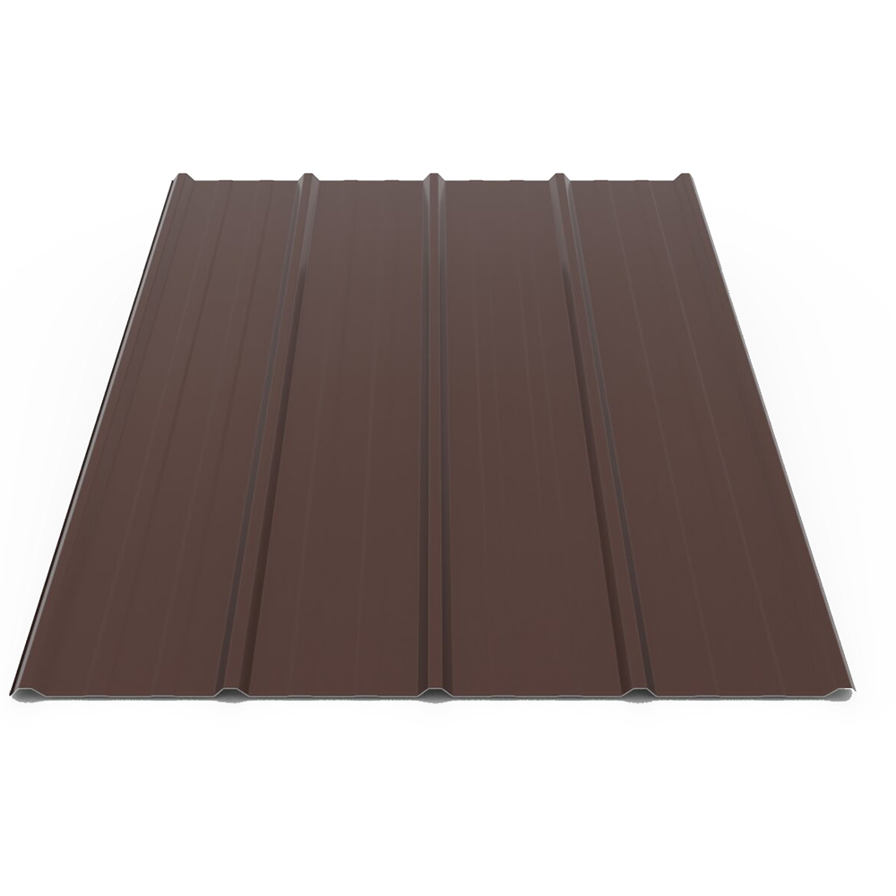Tabla cutata Bravo, T15, maro lucios, RAL 8017, 200 x 91 cm, grosime 0.25 mm
