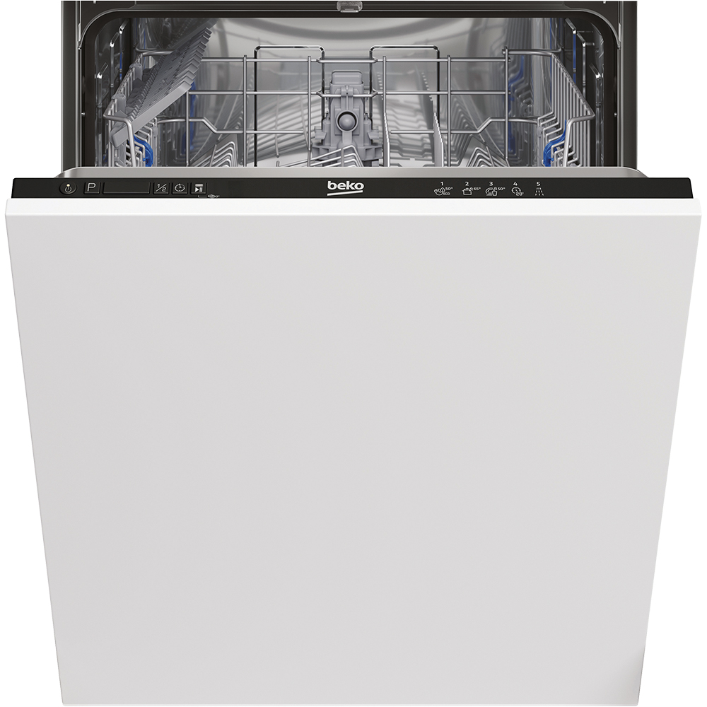 Masina de spalat vase incorporabila BEKO BRI63491, 14 seturi, 5 programe, 60 cm, Clasa D, panou comanda negru
