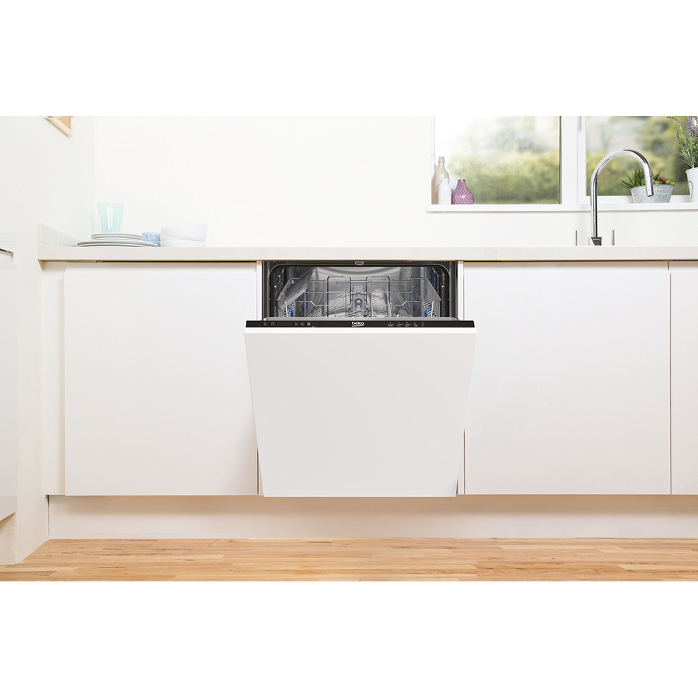 Masina de spalat vase incorporabila BEKO BRI63491, 14 seturi, 5 programe, 60 cm, Clasa D, panou comanda negru
