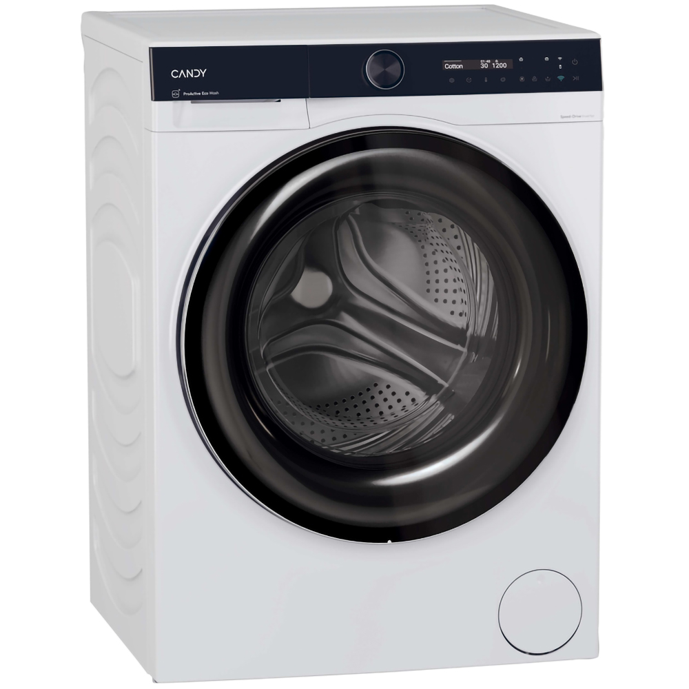 Masina de spalat rufe frontala CANDY BS B12B8-S, ProActive EcoWash, 12 kg, 1400rpm, Clasa A, Wi-Fi, alb