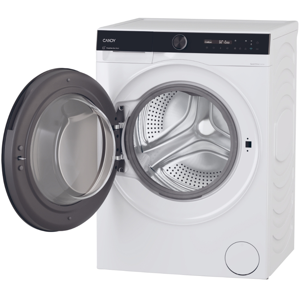 Masina de spalat rufe frontala CANDY BS B12B8-S, ProActive EcoWash, 12 kg, 1400rpm, Clasa A, Wi-Fi, alb