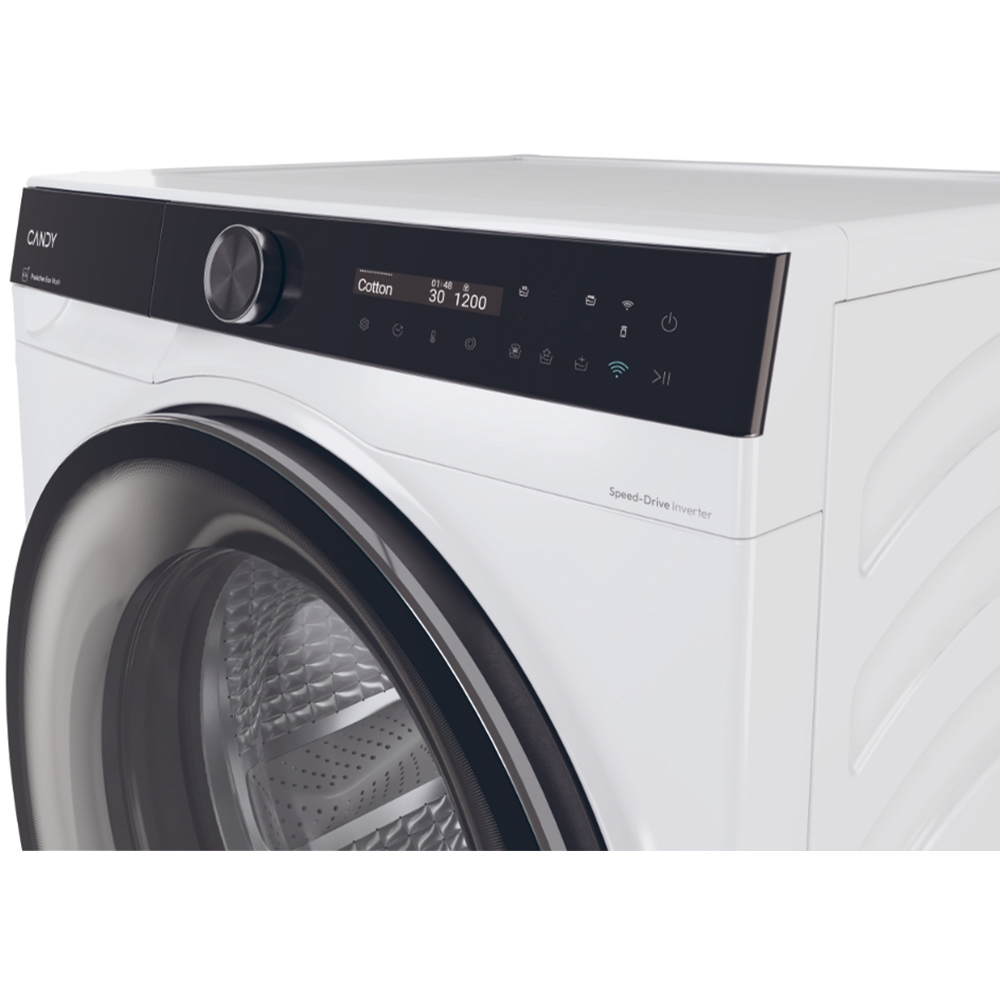 Masina de spalat rufe frontala CANDY BS B12B8-S, ProActive EcoWash, 12 kg, 1400rpm, Clasa A, Wi-Fi, alb