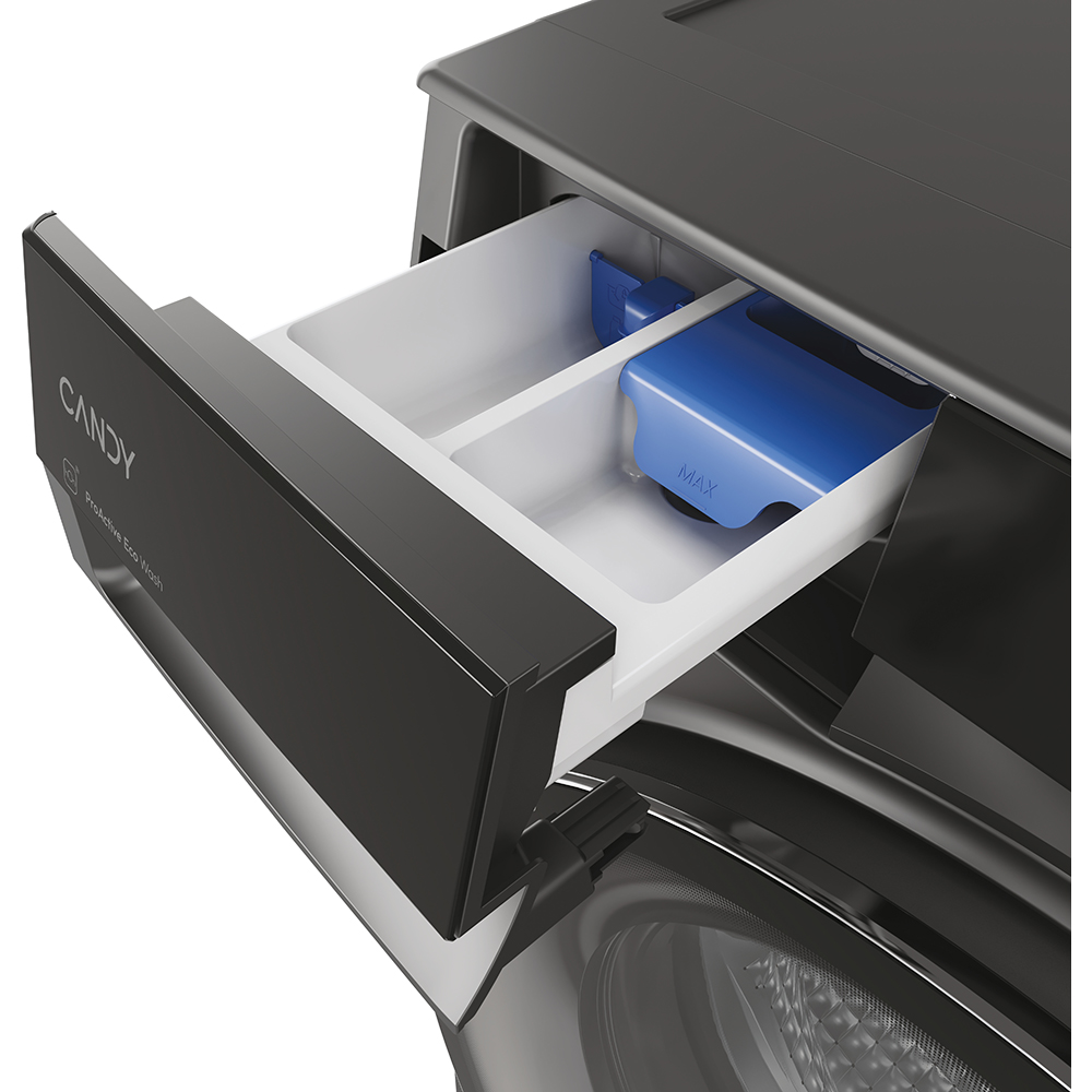 Masina de spalat rufe frontala slim CANDY BS 48SB6G-S, ProActive EcoWash, 8 kg, 1400rpm, Clasa A, Wi-Fi, antracit