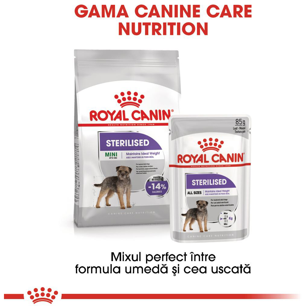 Hrana umeda pentru caini ROYAL CANIN CCN Sterilized, Adult, 85 g