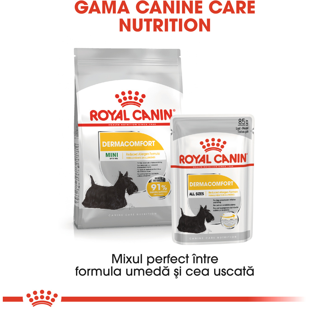 Hrana umeda pentru caini ROYAL CANIN CCN Dermacomfort, Adult, 85 g