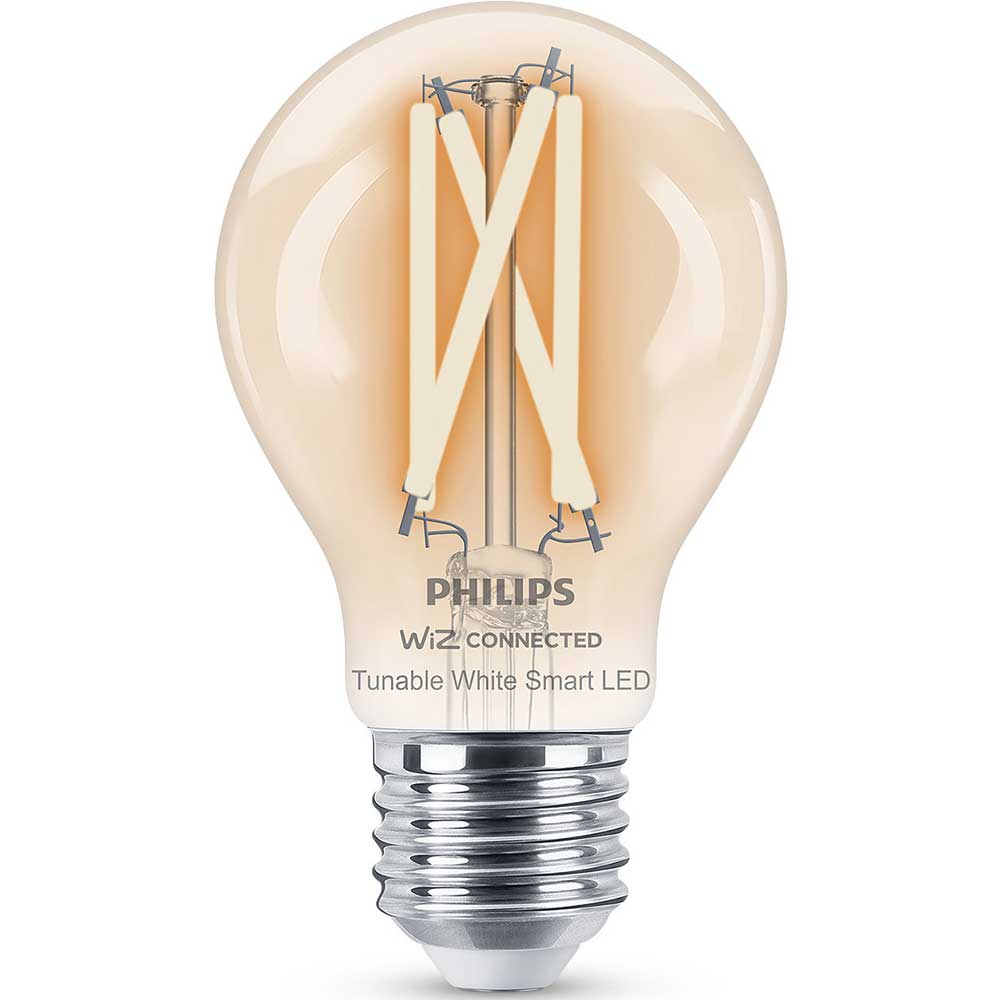 Bec LED Smart Vintage PHILIPS 8719514371989, E27, 7W, 806 lm, Bluetooth, Dimabil, Wi-Fi, lumina variabila, compatibil Alexa, Google Assistant