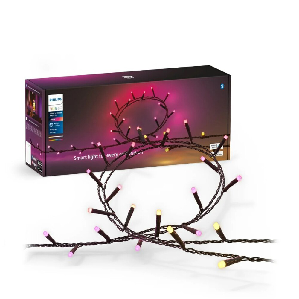 Instalatie brad PHILIPS HUE Festiva, Wi-Fi, LED RGB, 14W, 40m
