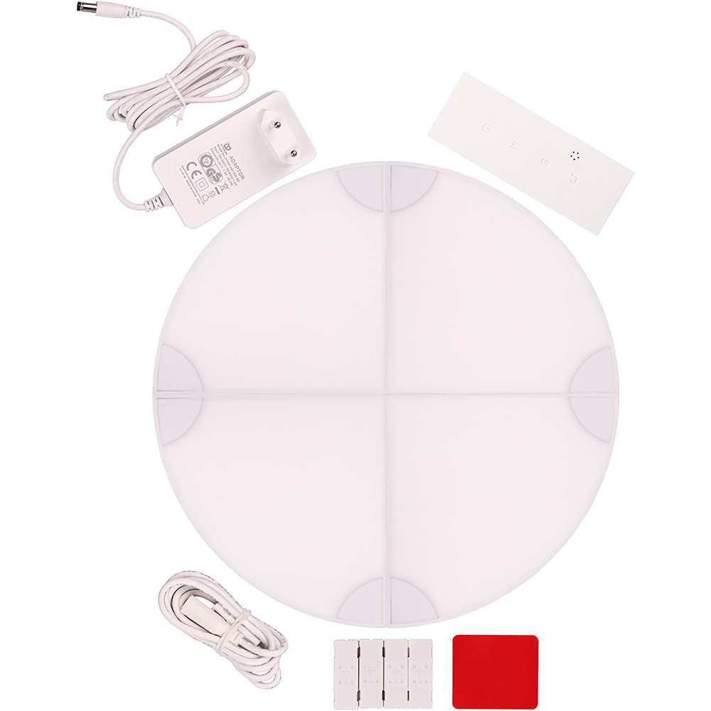 Kit extensie panouri luminoase LED modulare Smart Myria Arc MY2276-4, RGBW, Wi-Fi, 130lm, 4 bucati