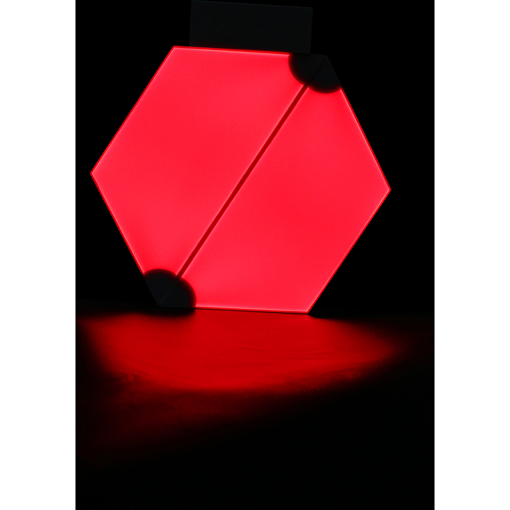 Kit extensie panouri luminoase LED modulare Smart Myria Trapezoidal MY2277-4, RGBW, Wi-Fi, 226lm, 4 bucati