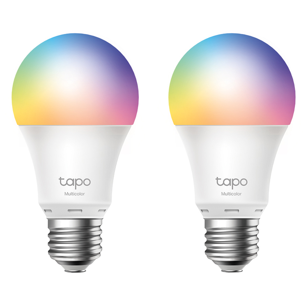 Set 2 becuri LED Smart TP-LINK Tapo L530E2B, E27, 9W, 806lm, Wi-Fi, lumina variabila, compatibil Alexa, Google Assistant