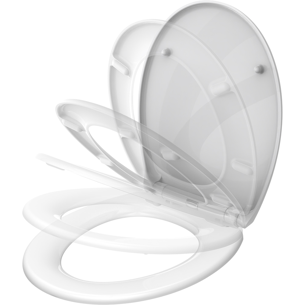 Capac WC GOODHOME Diani BU0522Q3WG, inchidere lenta, duroplast, alb