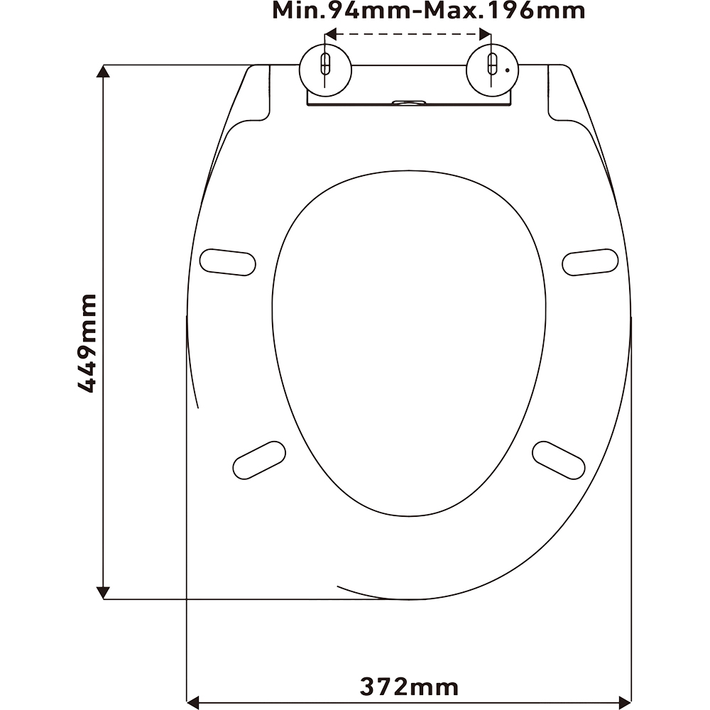Capac WC GOODHOME Diani BU0522Q3WG, inchidere lenta, duroplast, alb