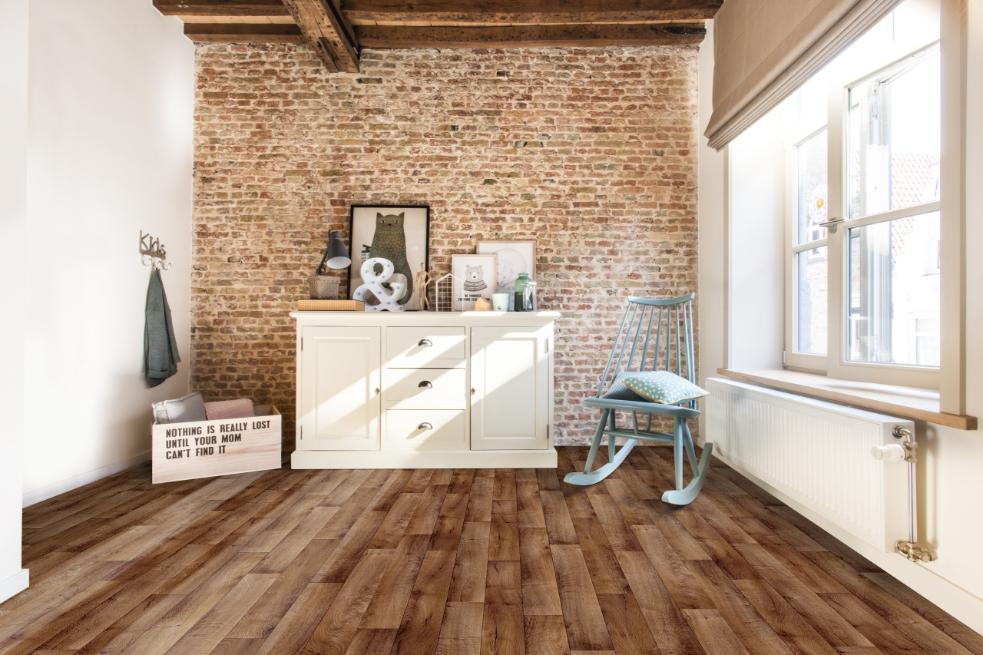 Linoleum Eco Burgos 44, PVC, 2 m, maro