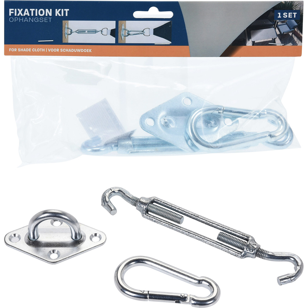 Set accesorii prindere copertina, metal, 3 piese