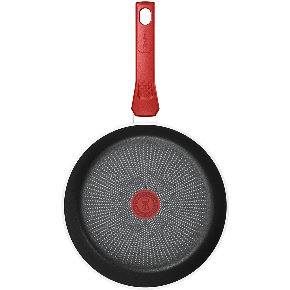 Tigaie TEFAL Daily Expert, 24 cm, aluminiu, Thermo-Signal, invelis antiaderent, rosu