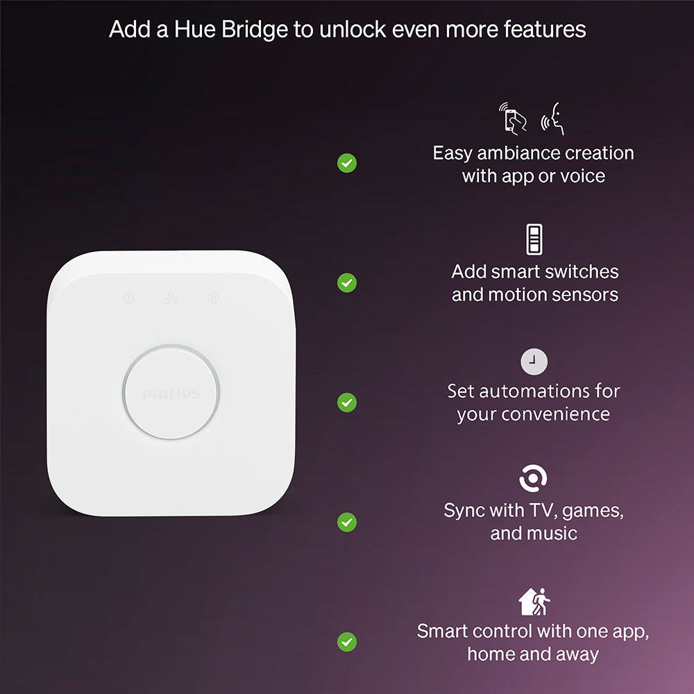 Bec LED PHILIPS HUE Essential, E27, 8W, 806lm, Wi-Fi, lumina variabila, compatibil Alexa, Google Assistant