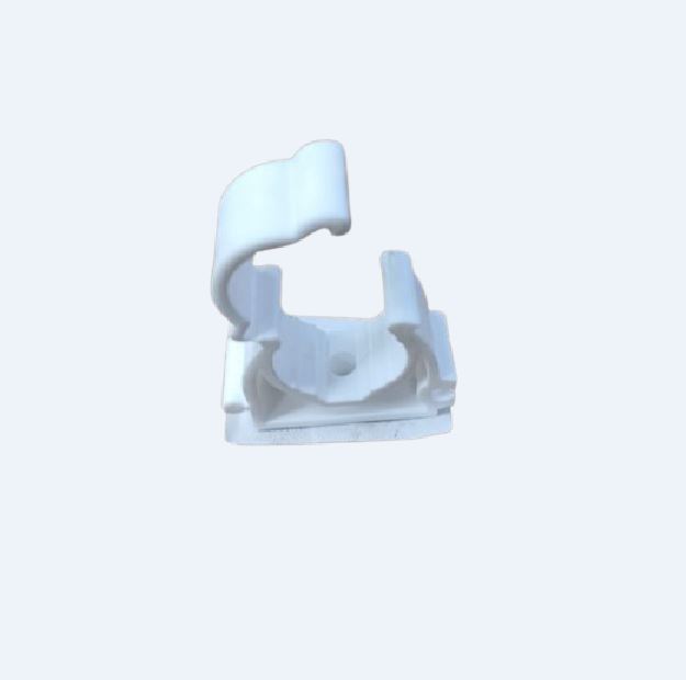 Clema simpla PP cu capac, 20mm, alb, 1buc