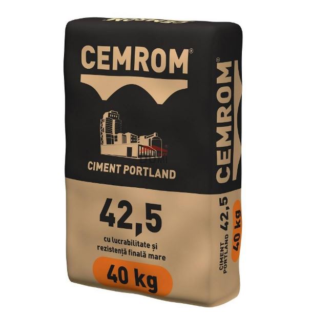 Ciment Cemrom CEM II B-LL, 40 kg, rezistenta 42.5
