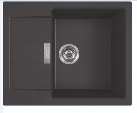 Chiuveta bucatarie FRANKE Tectonite S2D 611-62, 1 cuva, picurator reversibil, negru