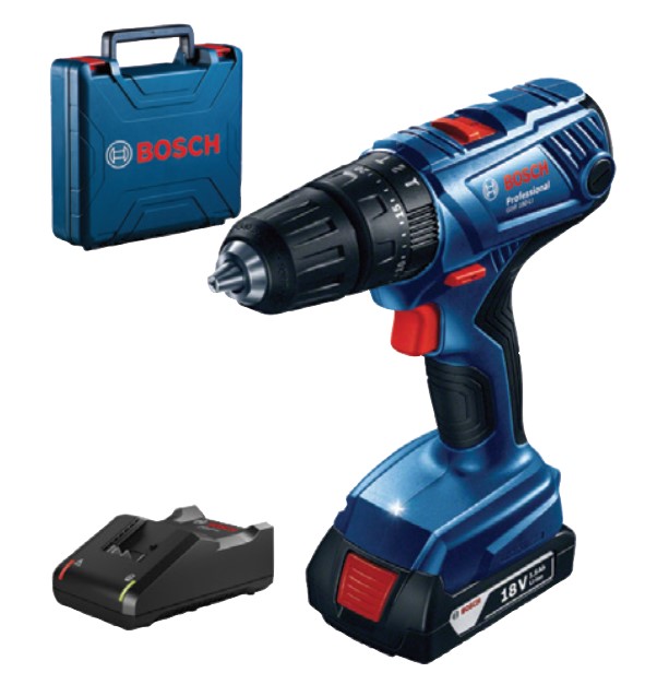 Masina de gaurit si insurubat (Bormasina) BOSCH Professional GSB180-LI, 18V, 2Ah, 54Nm